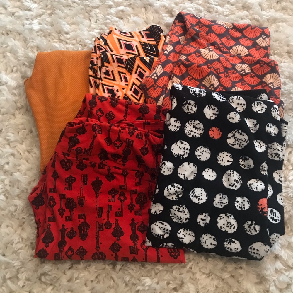 Bundle Lularoe TC leggings 5 pairs